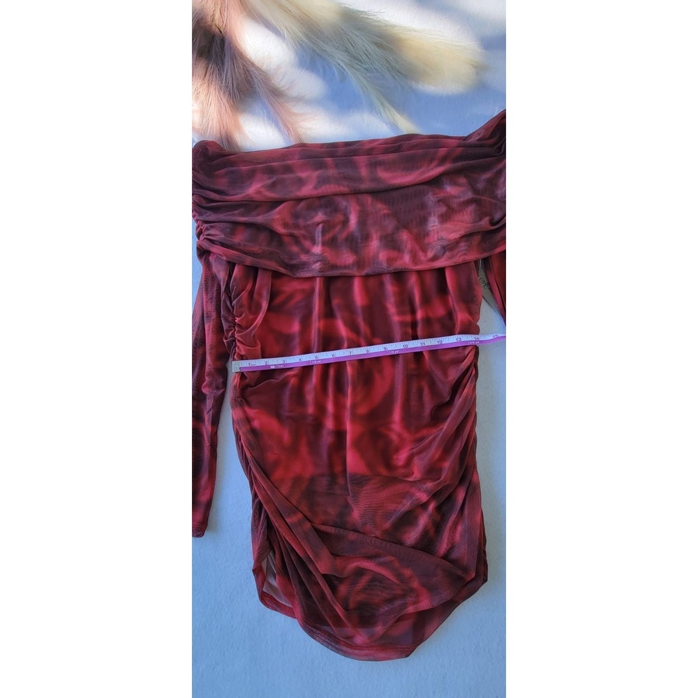 absolutely & famous women's straper blouses Longsleeve Color Red Size L(2) XL(1) - Picture 5 of 8